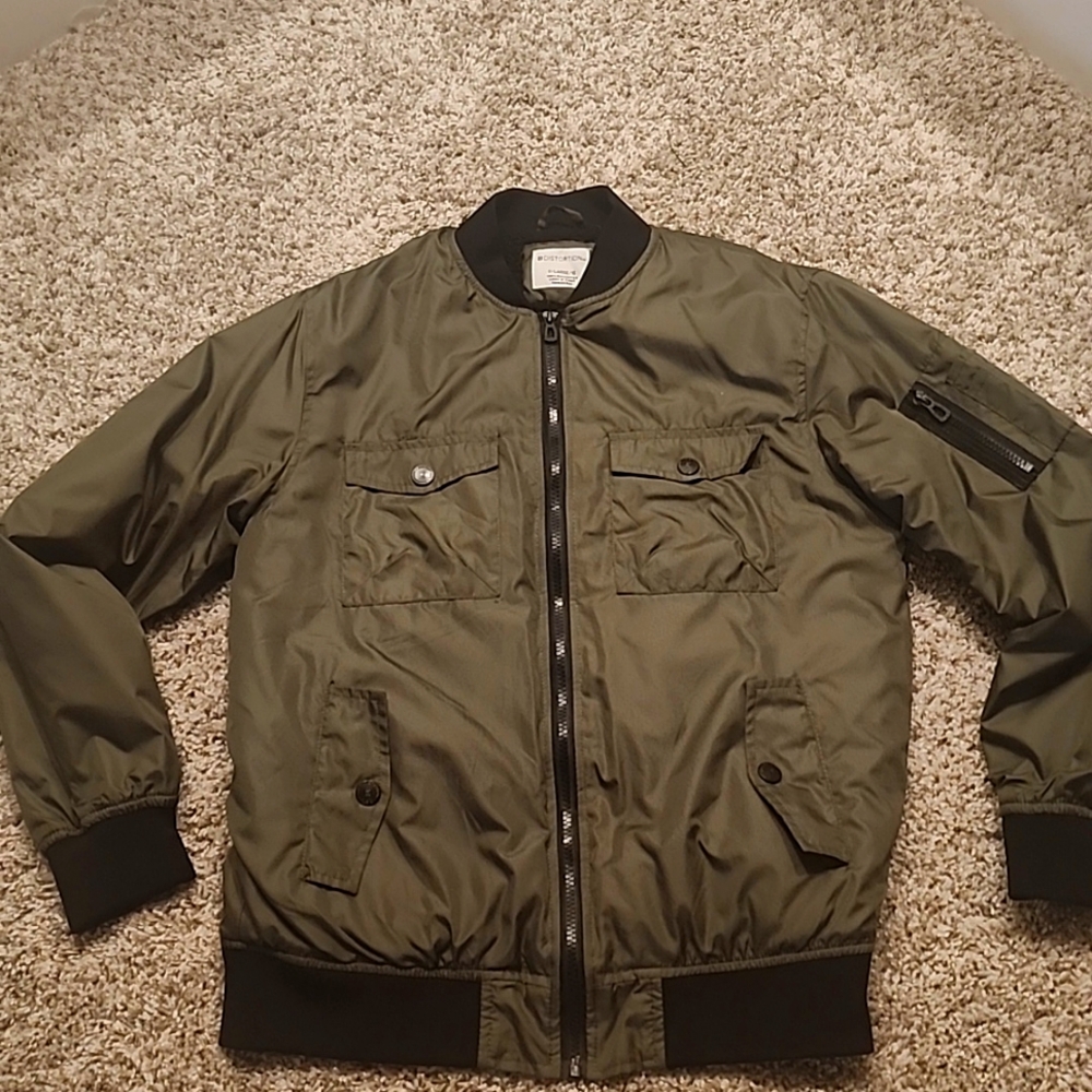 Military Green Bomber Jacket